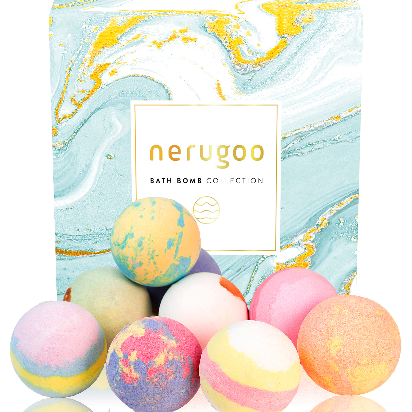 nerugoo バスボム＜天然由来のエッセンシャルオイルと9種の香り＞
