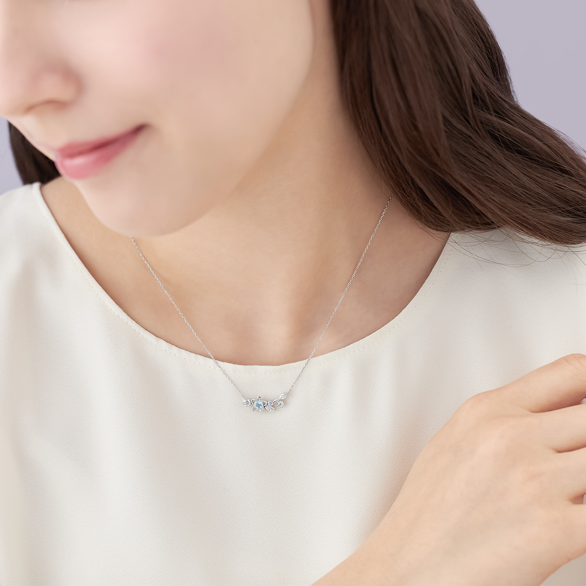 【Spring Limited】シルバー ネモフィラ ネックレス