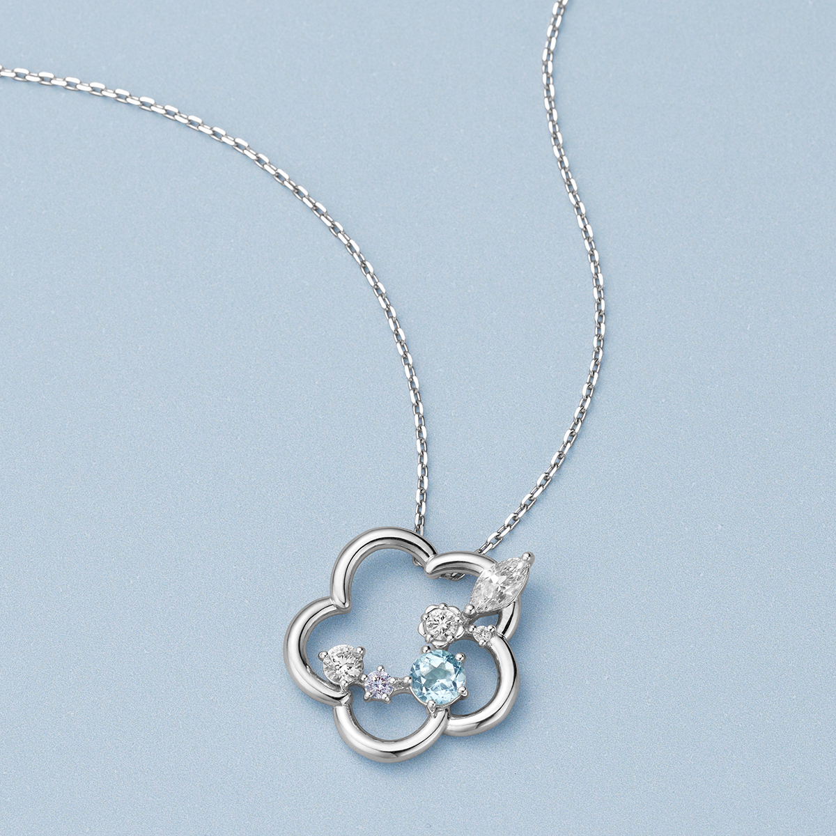 【Spring Limited】シルバー ネモフィラ ネックレス