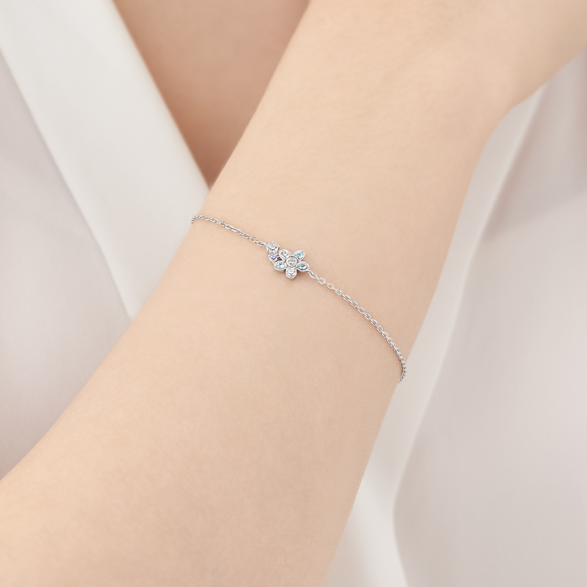 【Spring Limited】シルバー ネモフィラ ブレスレット