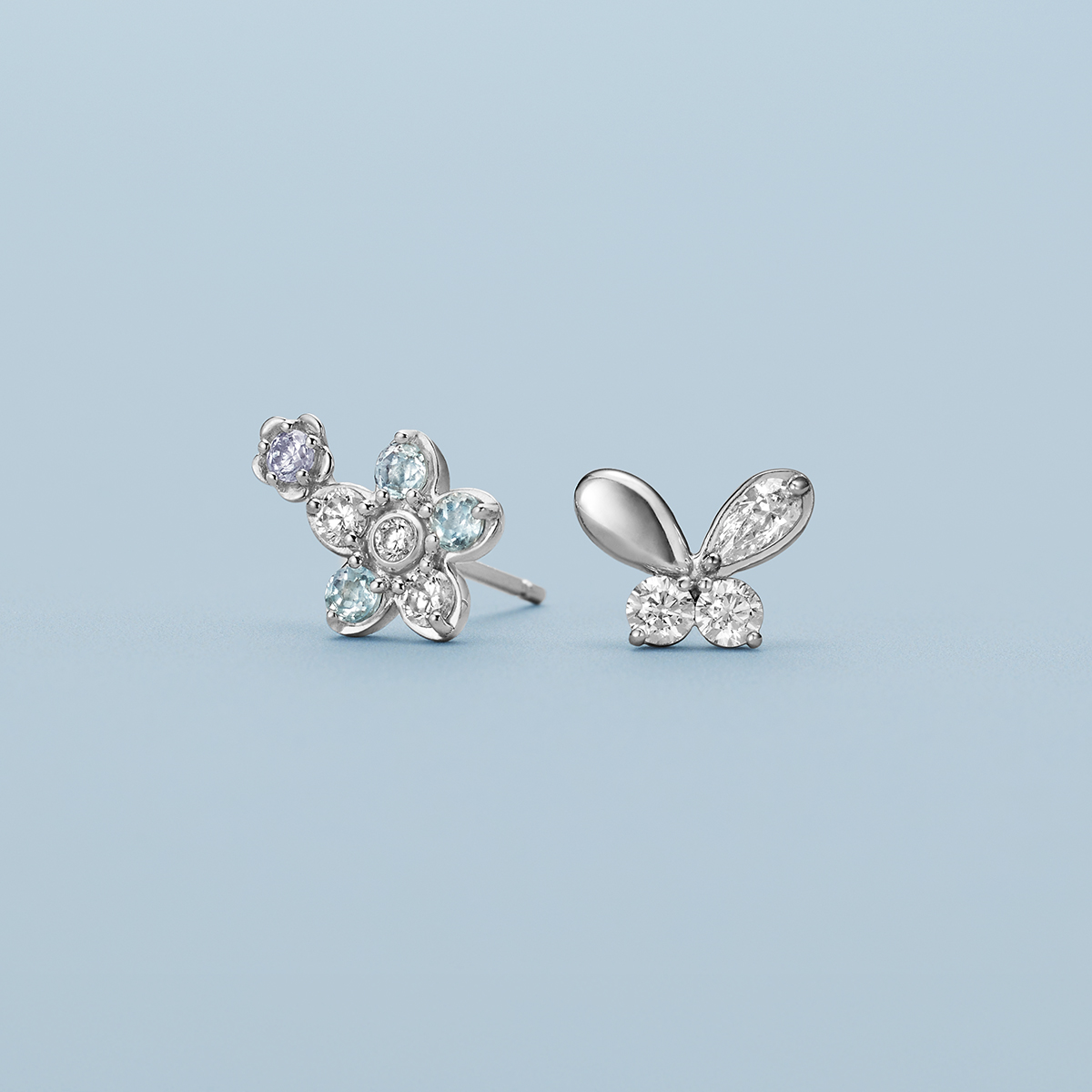 【Spring Limited】シルバー アシンメトリー ピアス