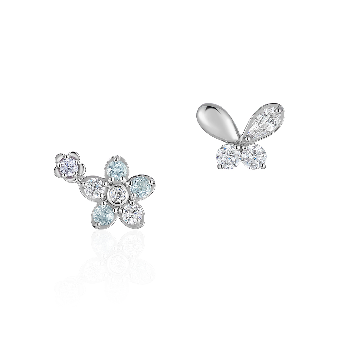 【Spring Limited】シルバー アシンメトリー ピアス