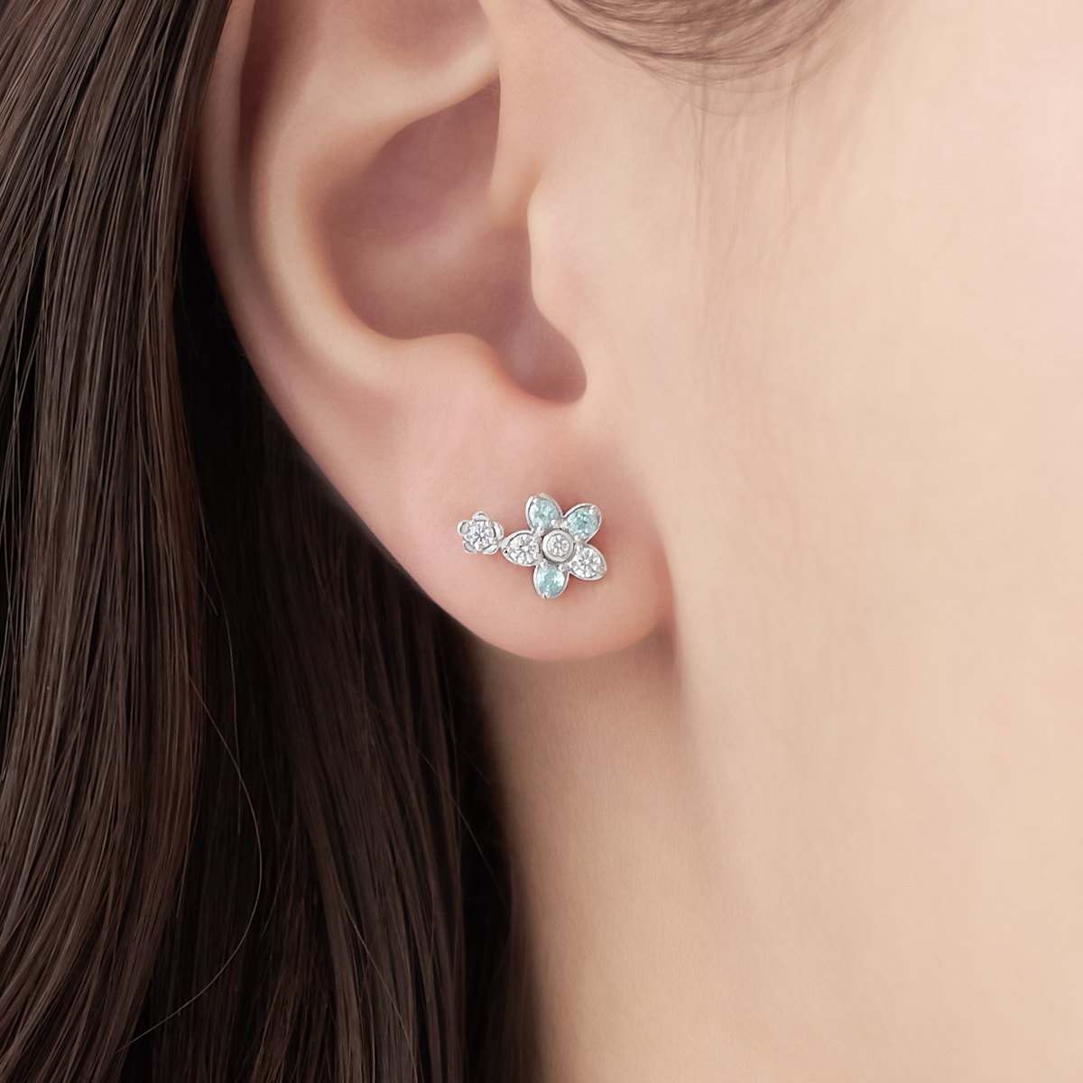 【Spring Limited】シルバー アシンメトリー ピアス