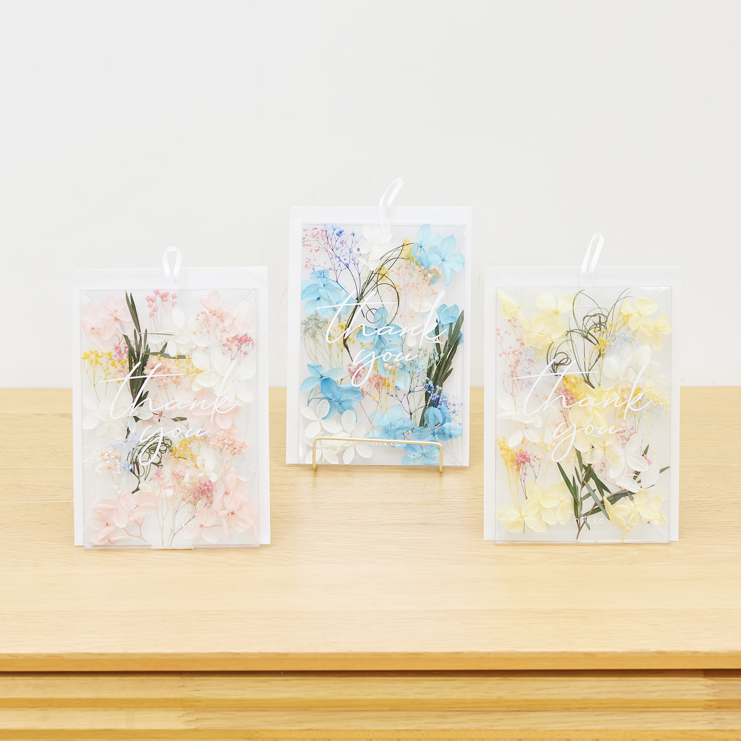 Thank you メッセージカード 花びらMIX