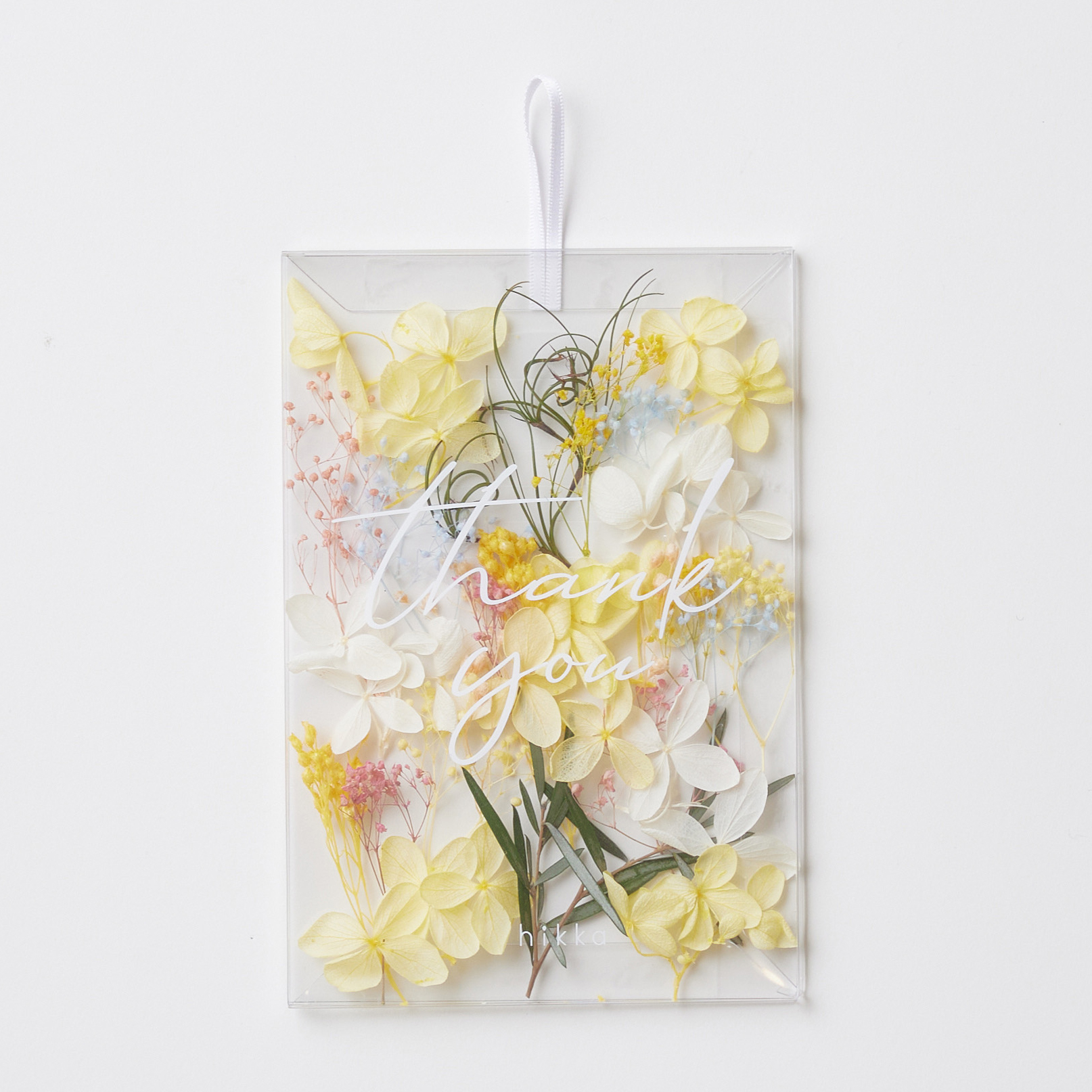 Thank you メッセージカード 花びらMIX