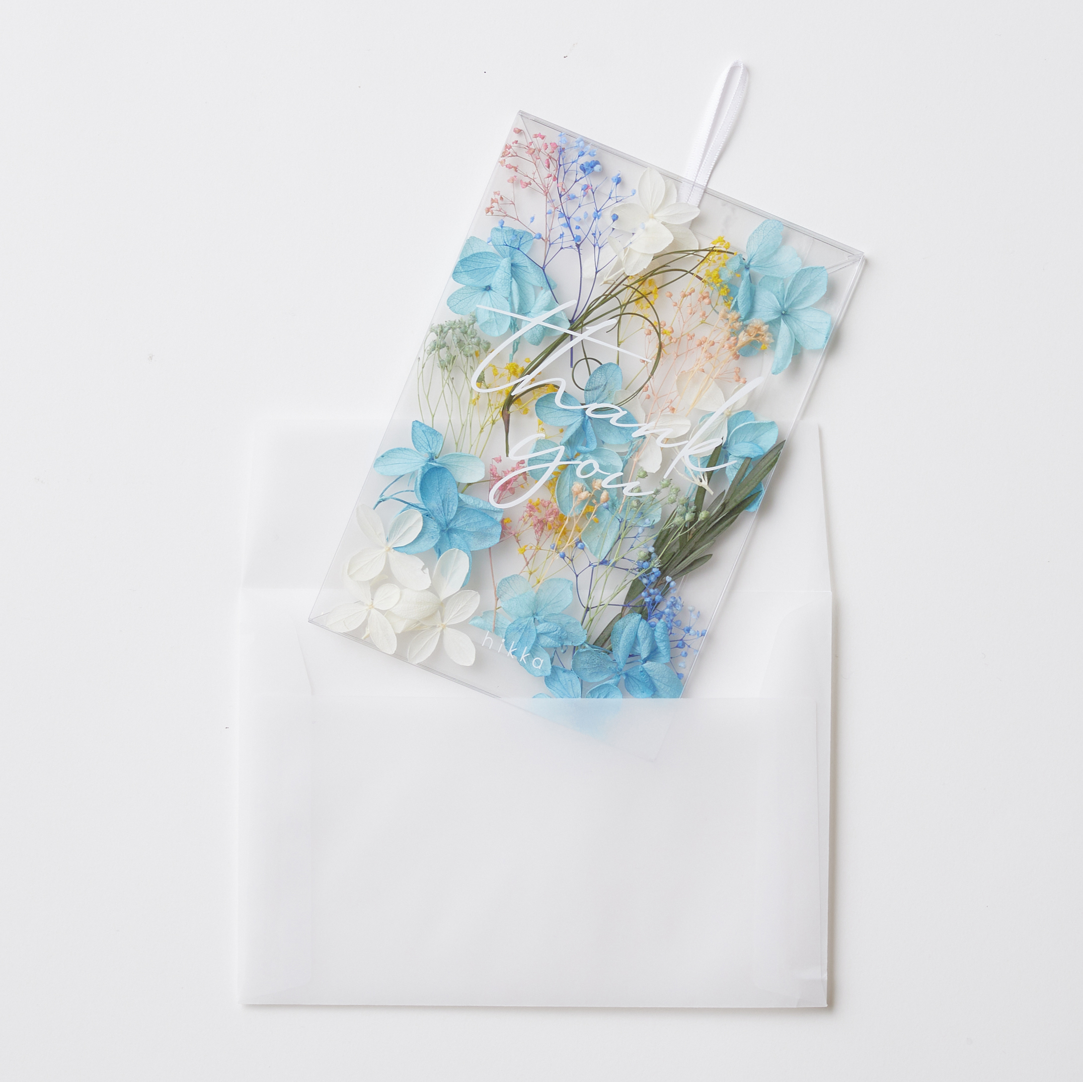 Thank you メッセージカード 花びらMIX