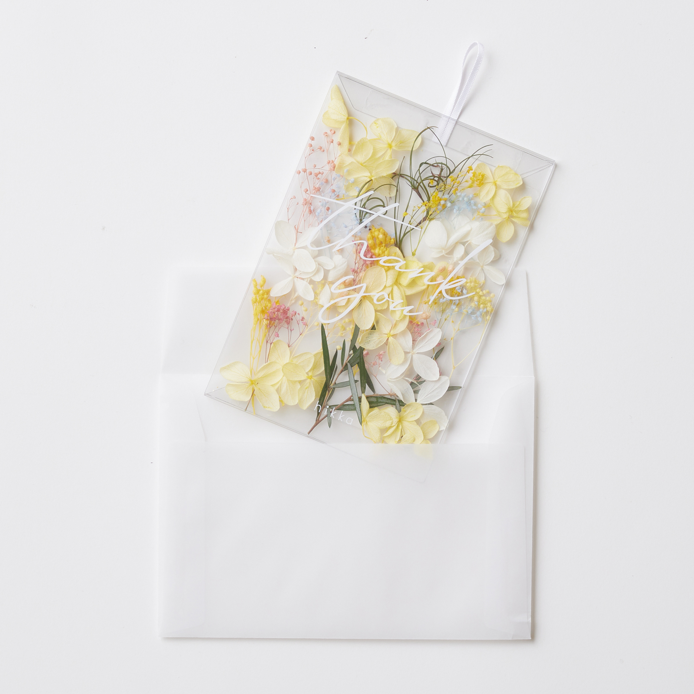 Thank you メッセージカード 花びらMIX