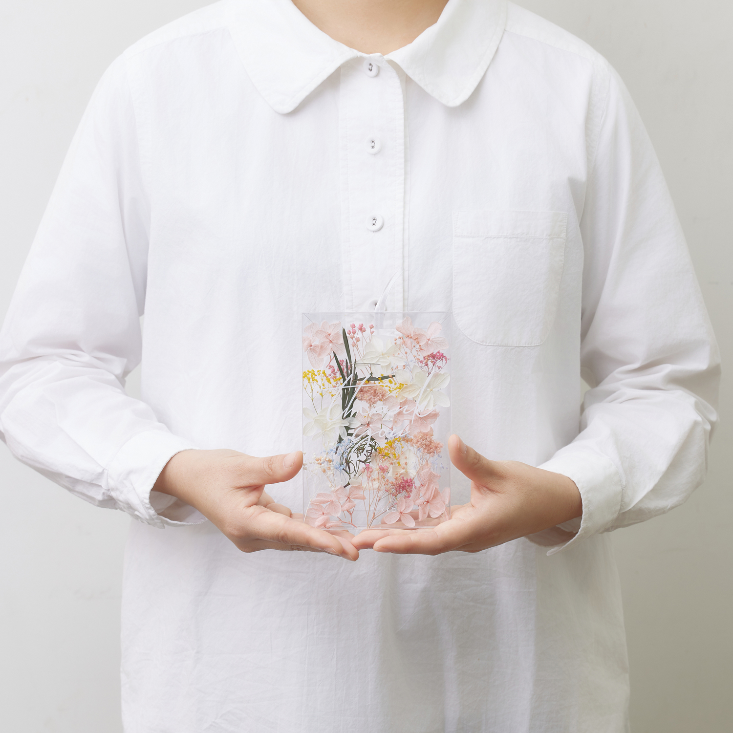 Thank you メッセージカード 花びらMIX