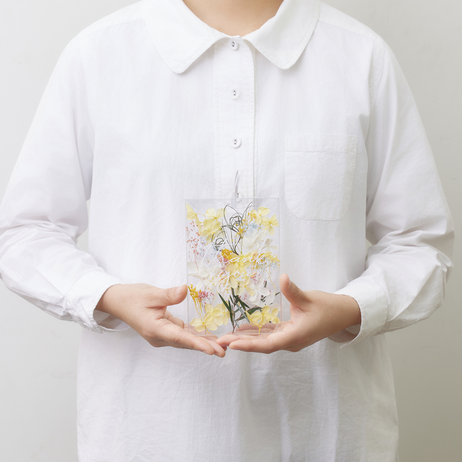 Thank you メッセージカード 花びらMIX