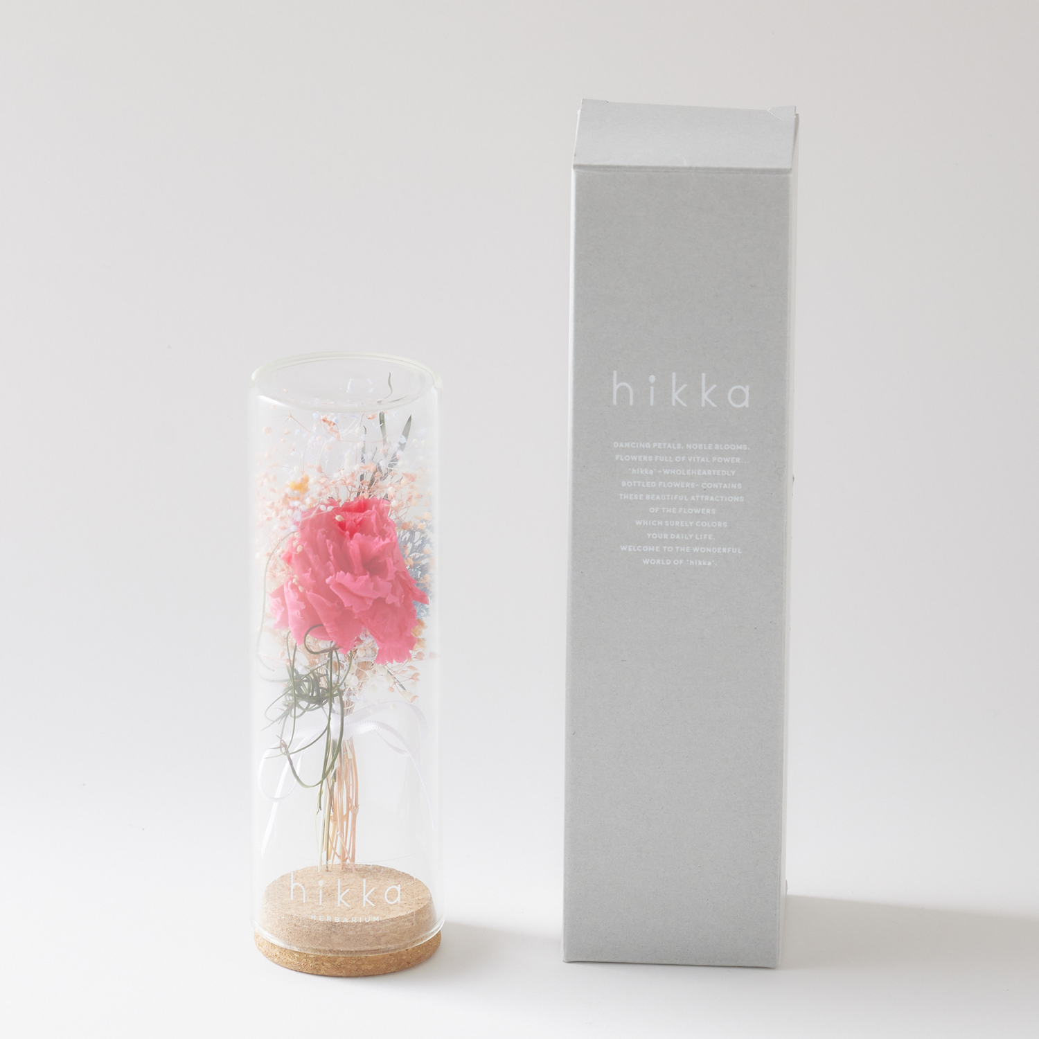 コルクガラス瓶 カーネーション