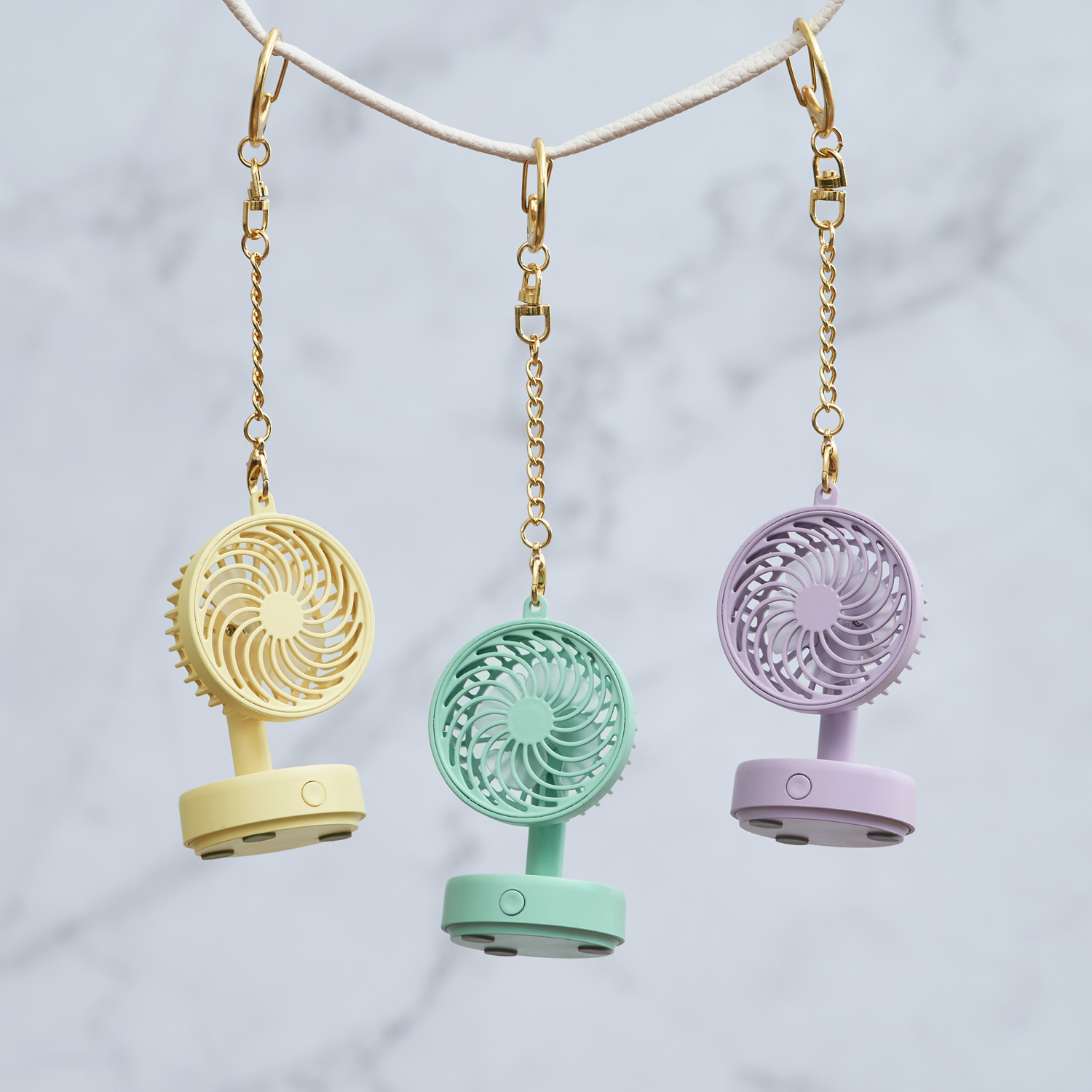 ミニチュアファン　キーチェーン付