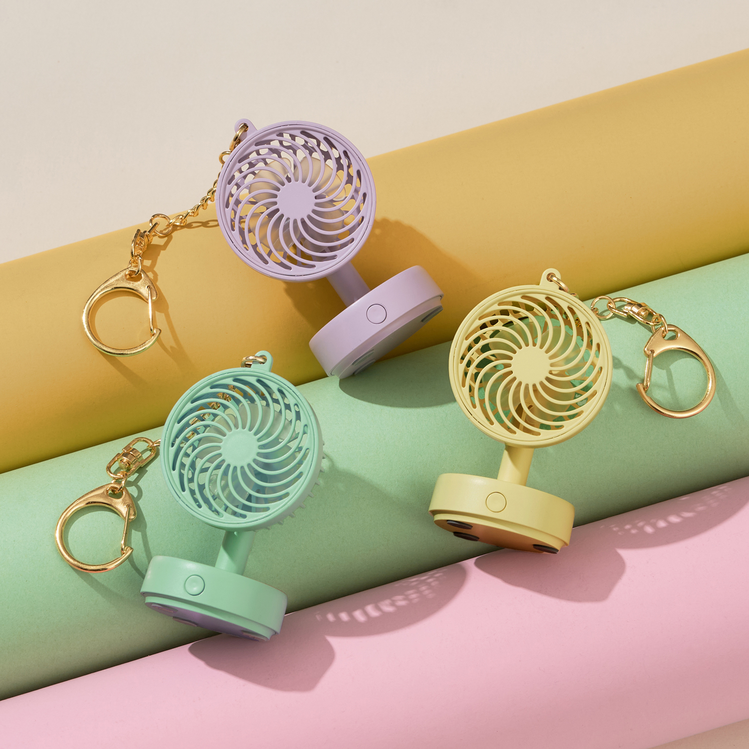 ミニチュアファン　キーチェーン付