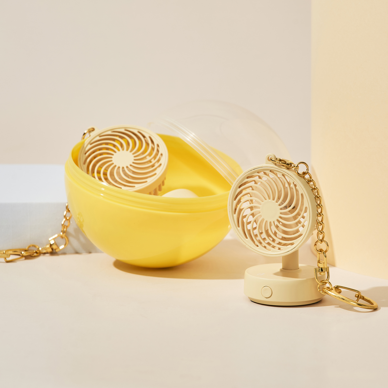 ミニチュアファン　キーチェーン付