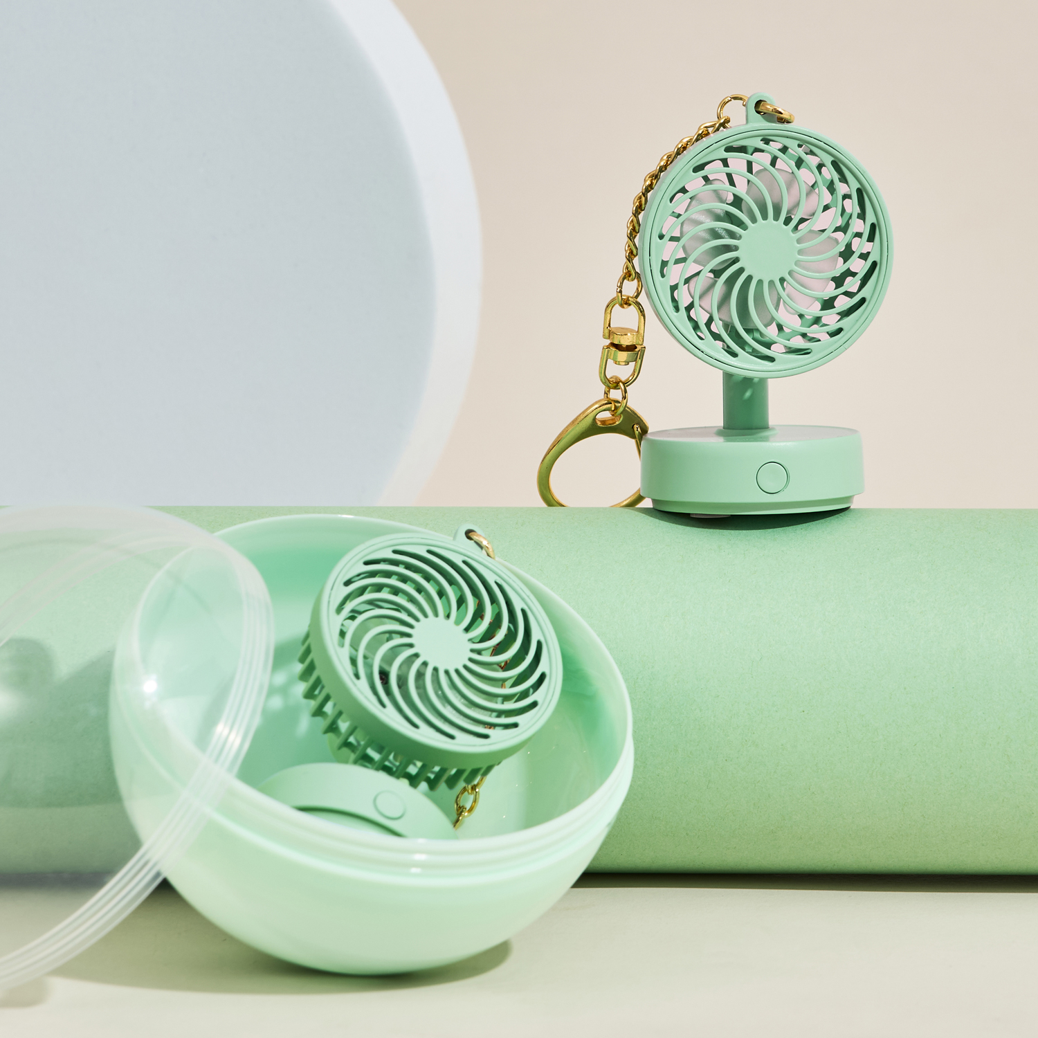 ミニチュアファン　キーチェーン付