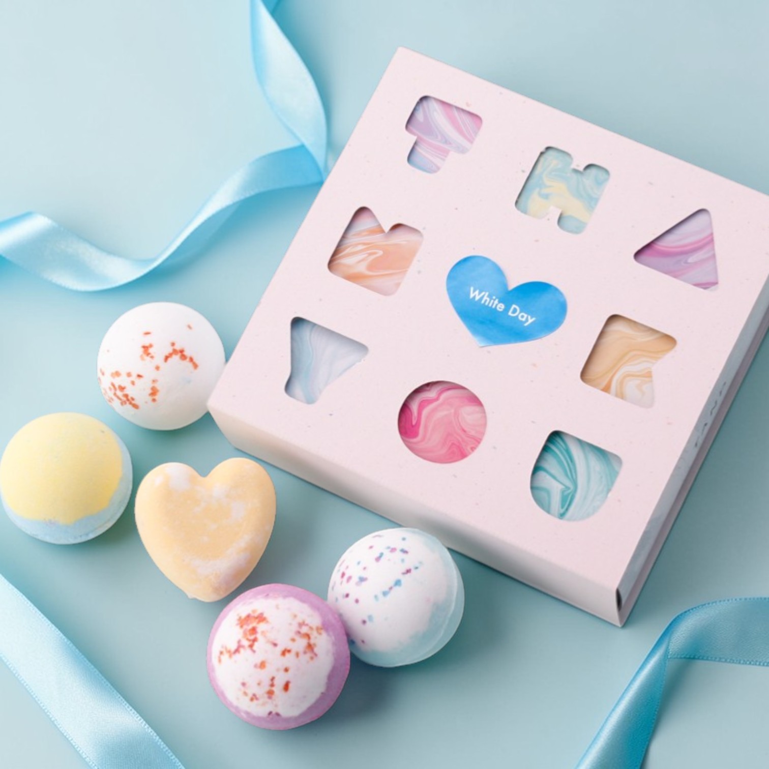 Thank youスリーブ付】リラックスタイムを彩る バスボムギフト9個入り