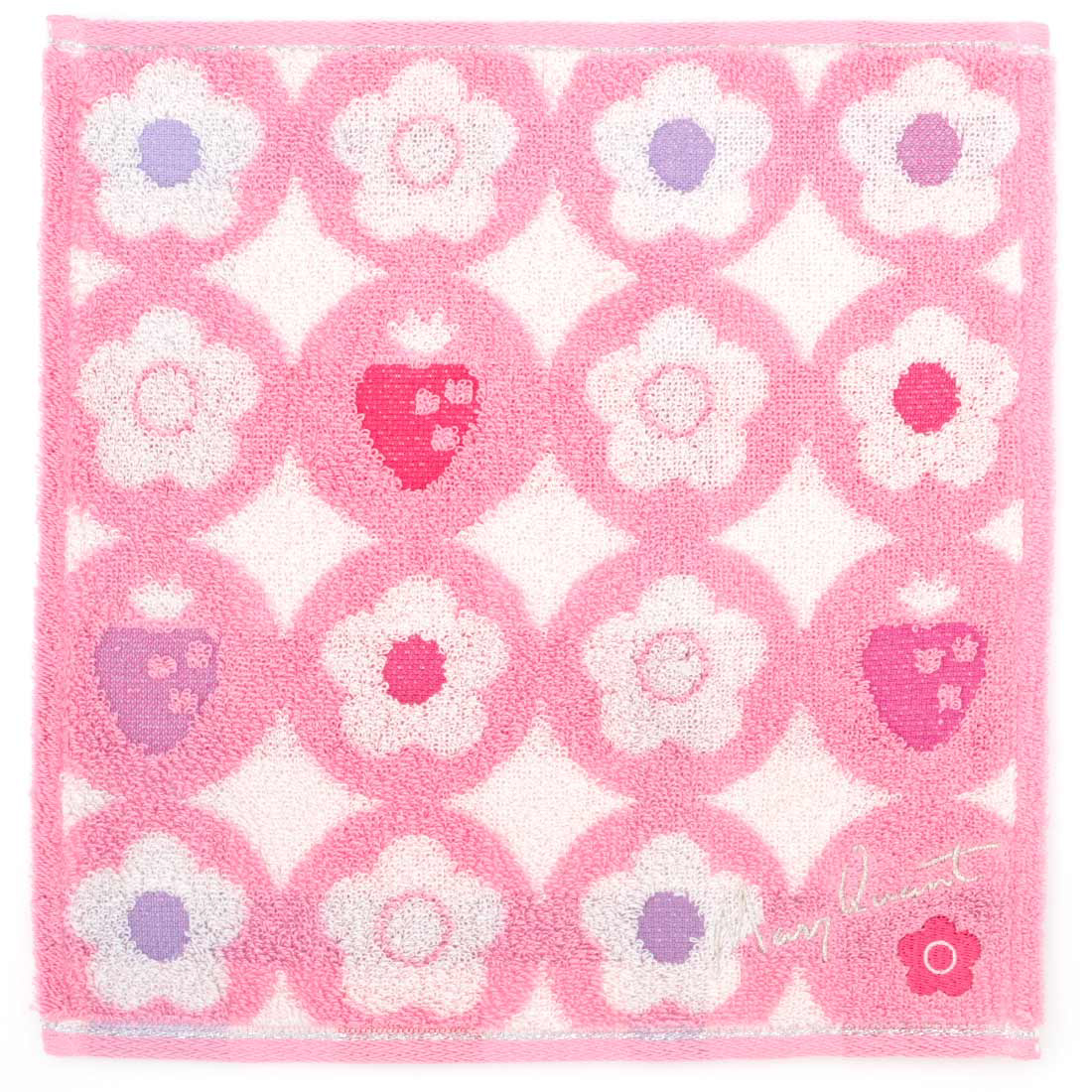 いちごのタオルハンカチーフ