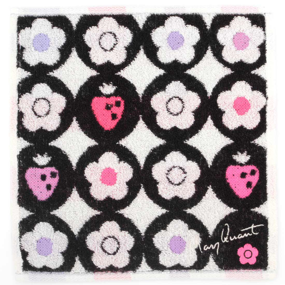 いちごのタオルハンカチーフ