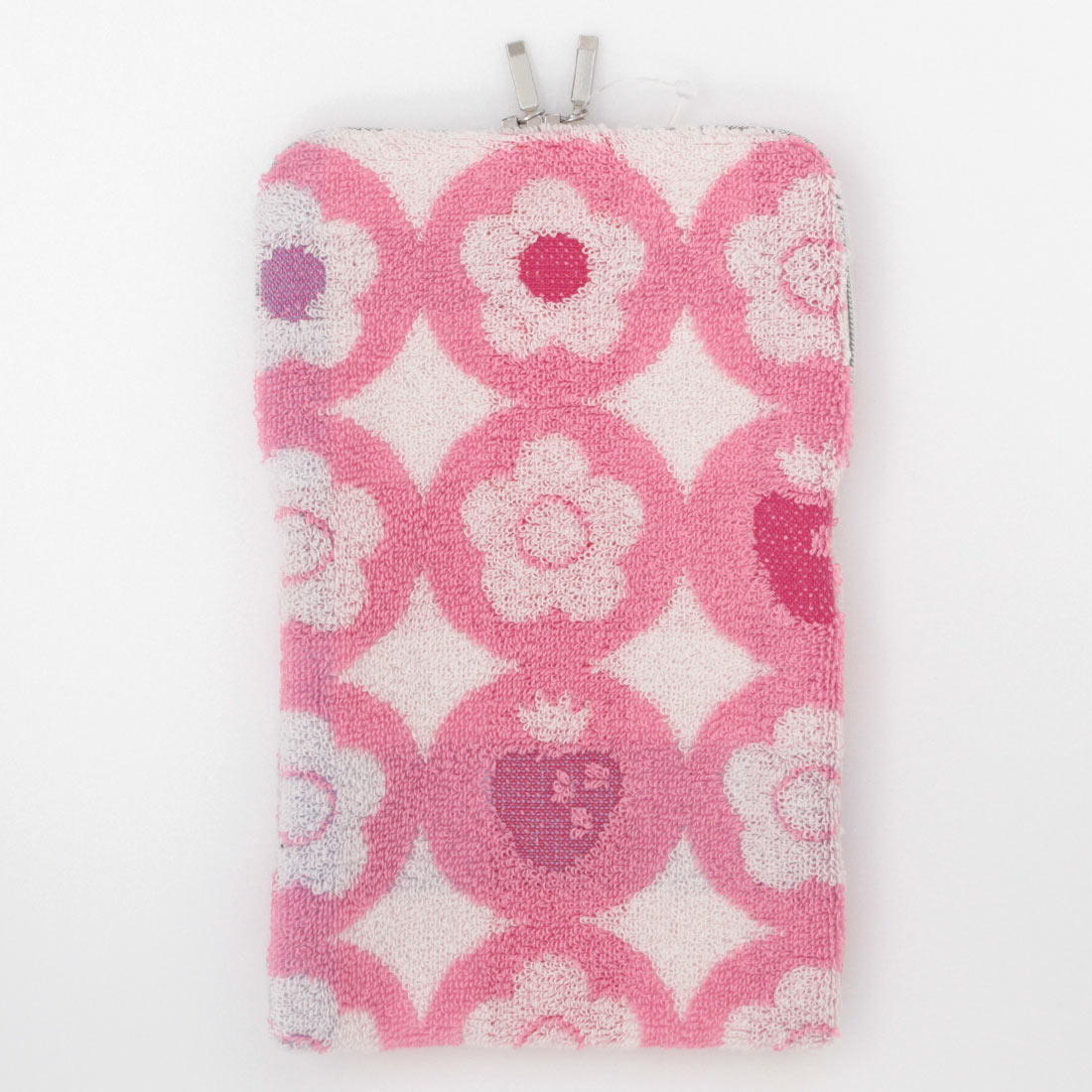 いちごのタオルハンカチーフ＆タオルポーチ