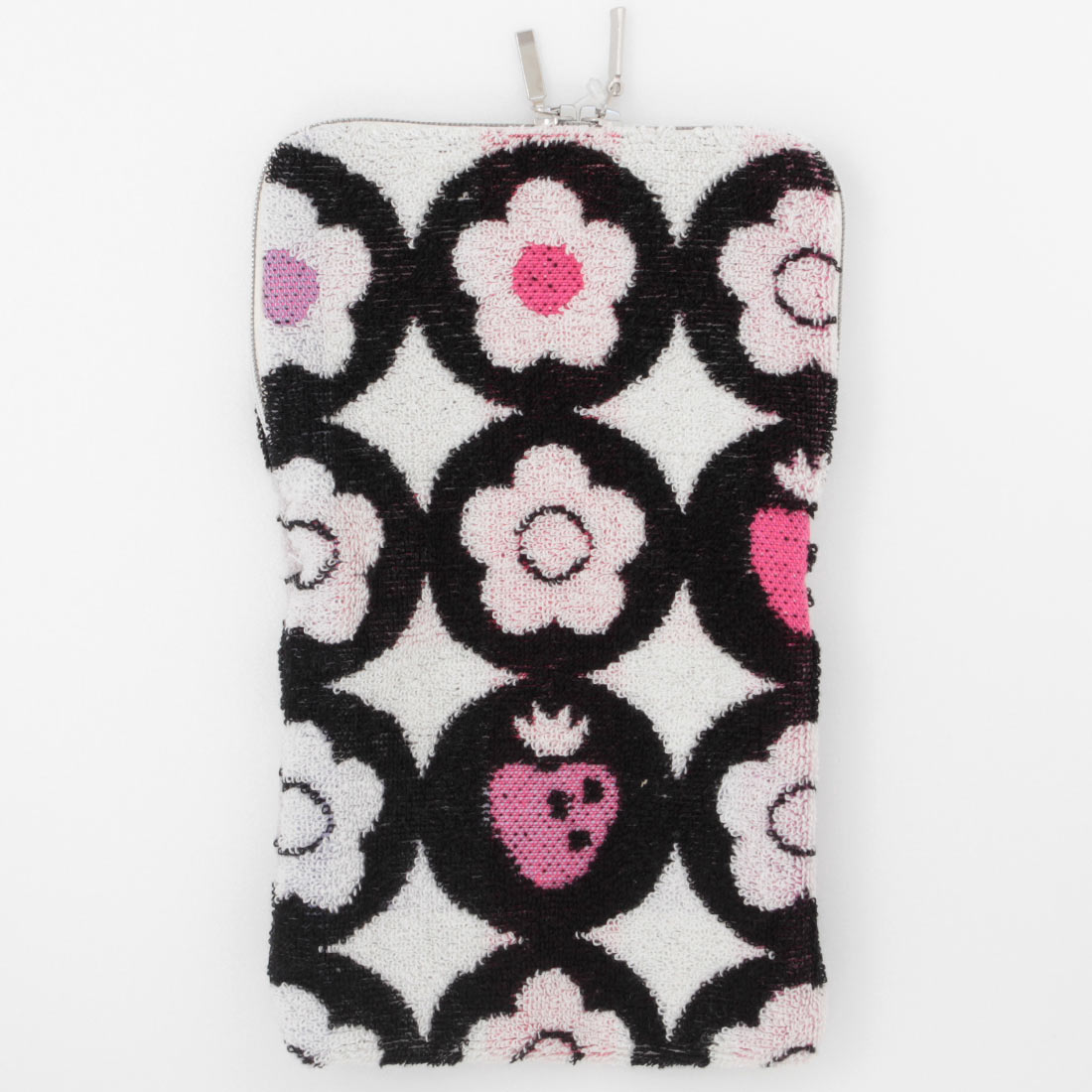 いちごのタオルハンカチーフ＆タオルポーチ