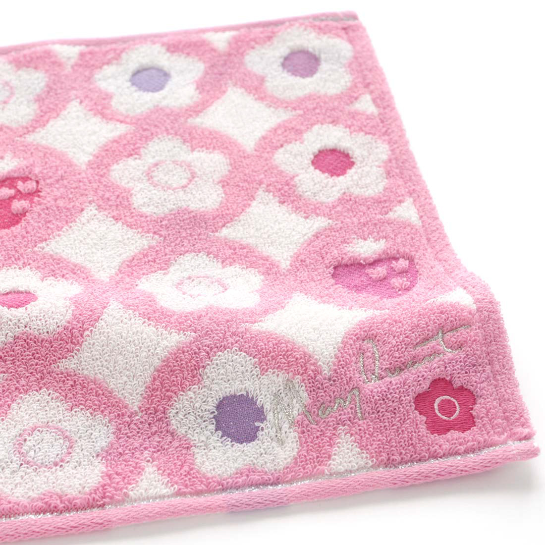 いちごのタオルハンカチーフ＆タオルポーチ