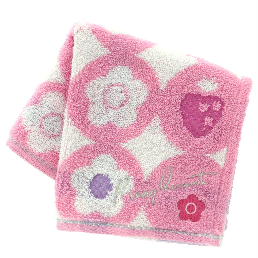 いちごのタオルハンカチーフ＆タオルポーチ