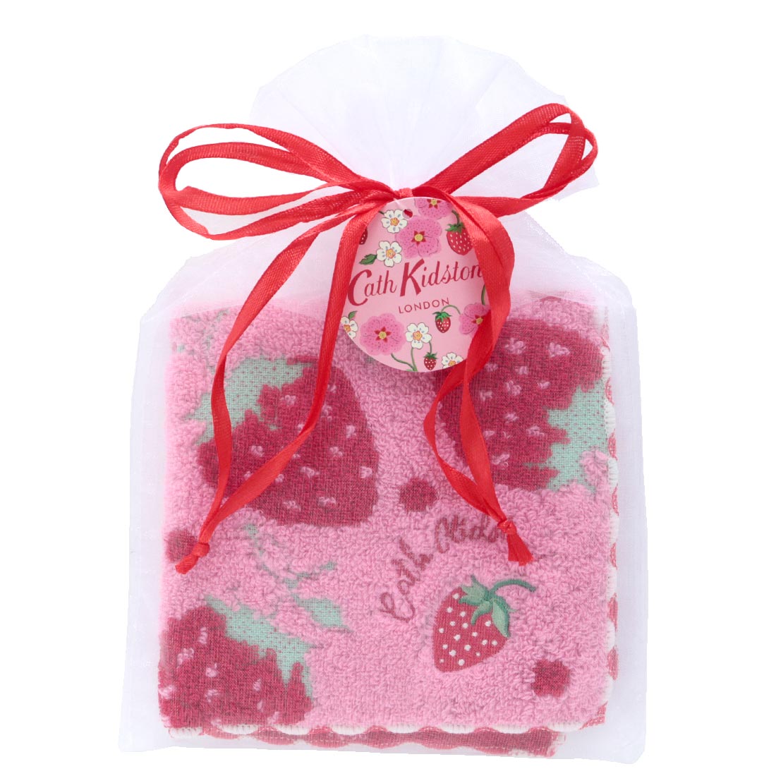 オーガンジー巾着入り タオルハンカチーフ