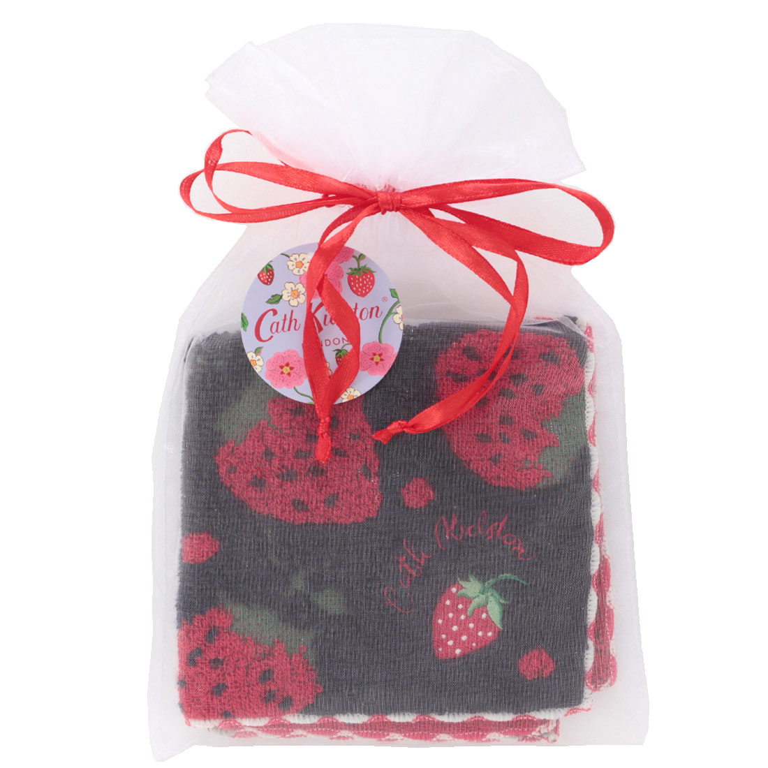 オーガンジー巾着入り タオルハンカチーフ