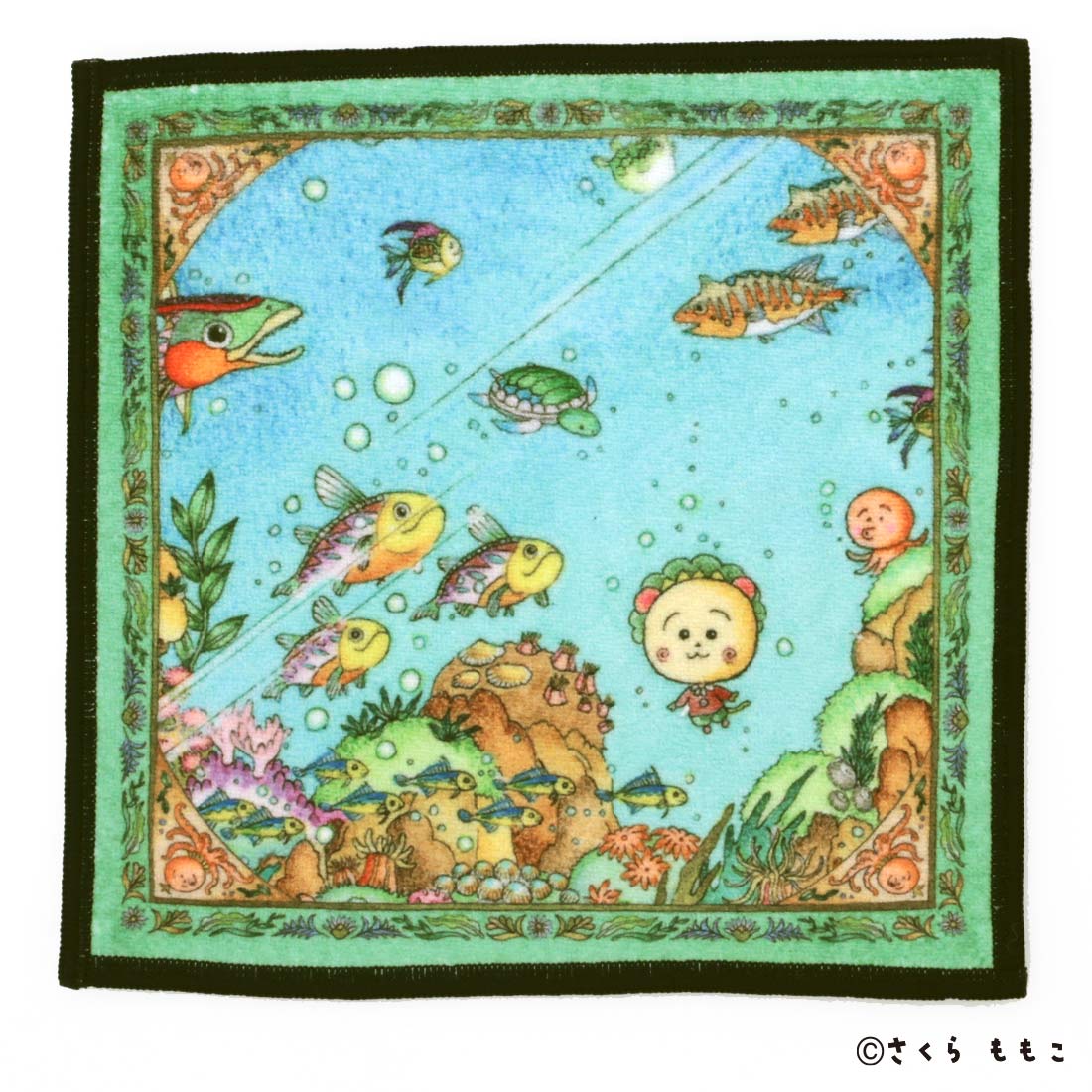 スマホ拭きにもなるミニタオル