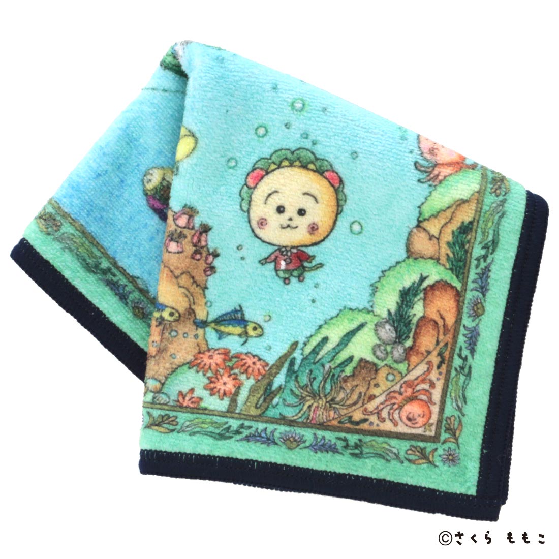 スマホ拭きにもなるミニタオル