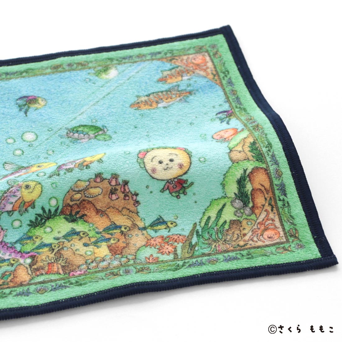 スマホ拭きにもなるミニタオル