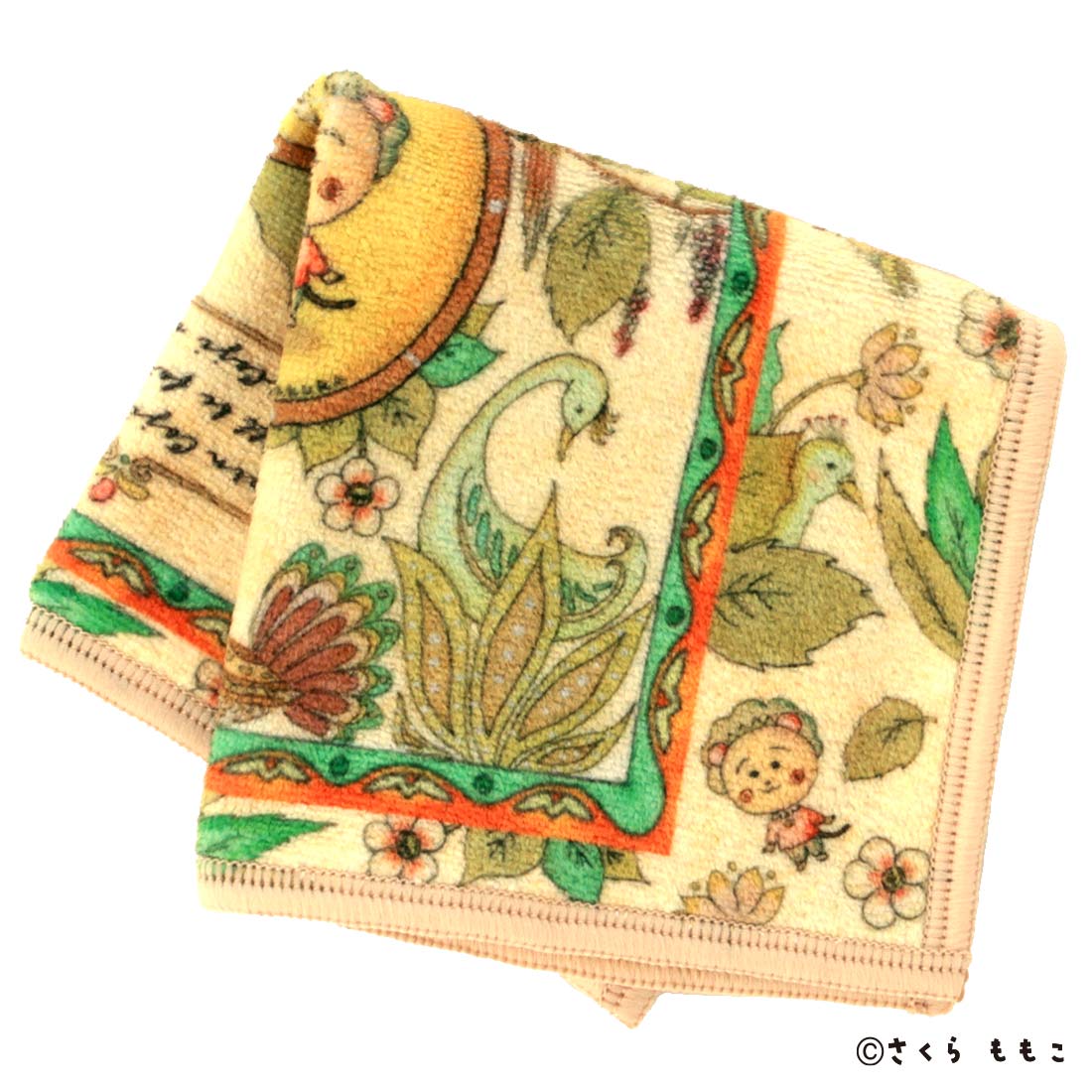 スマホ拭きにもなるミニタオル