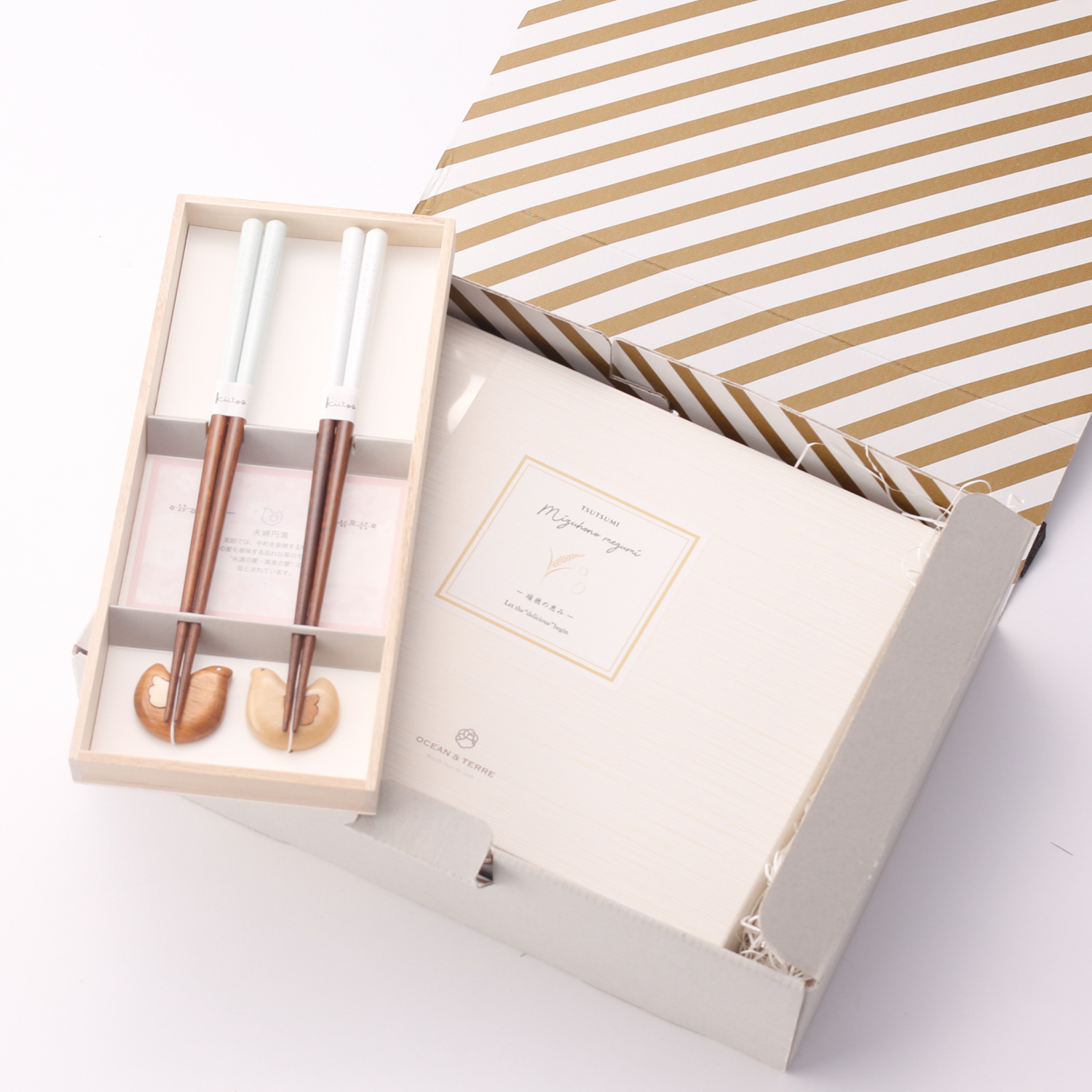 縁起物ペア箸とお米の美味しい食卓セット