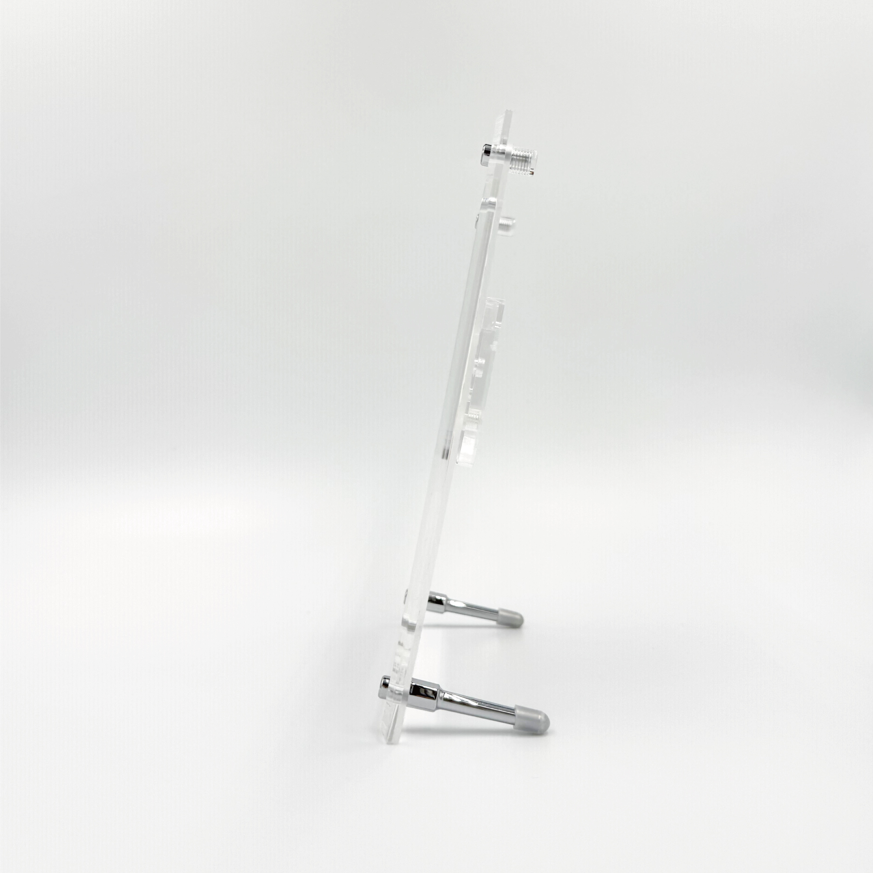 命名フレームアクリルクリア(花柄・写真・足型入り)