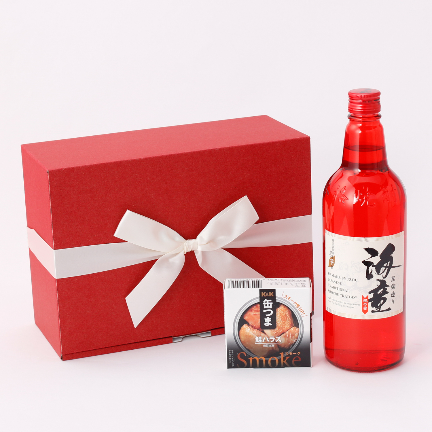 【還暦のお祝いに】プレミアム本格芋焼酎と選べる缶つまセット