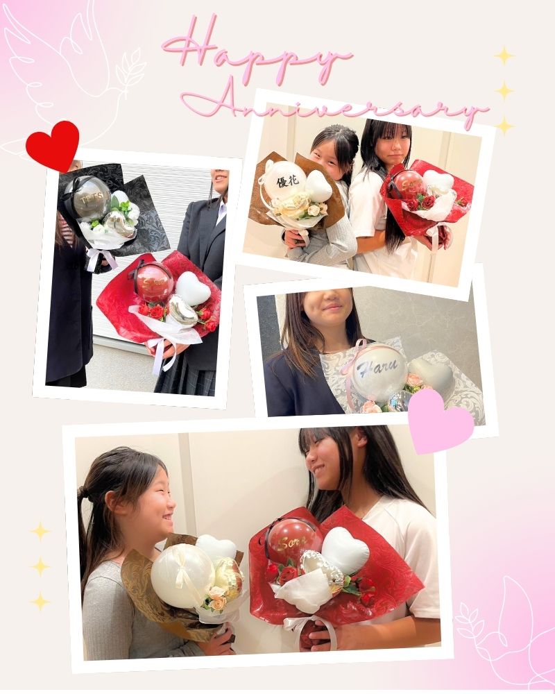 卒業祝いや推し活にも 薔薇の名入れバルーン&フラワーブーケ