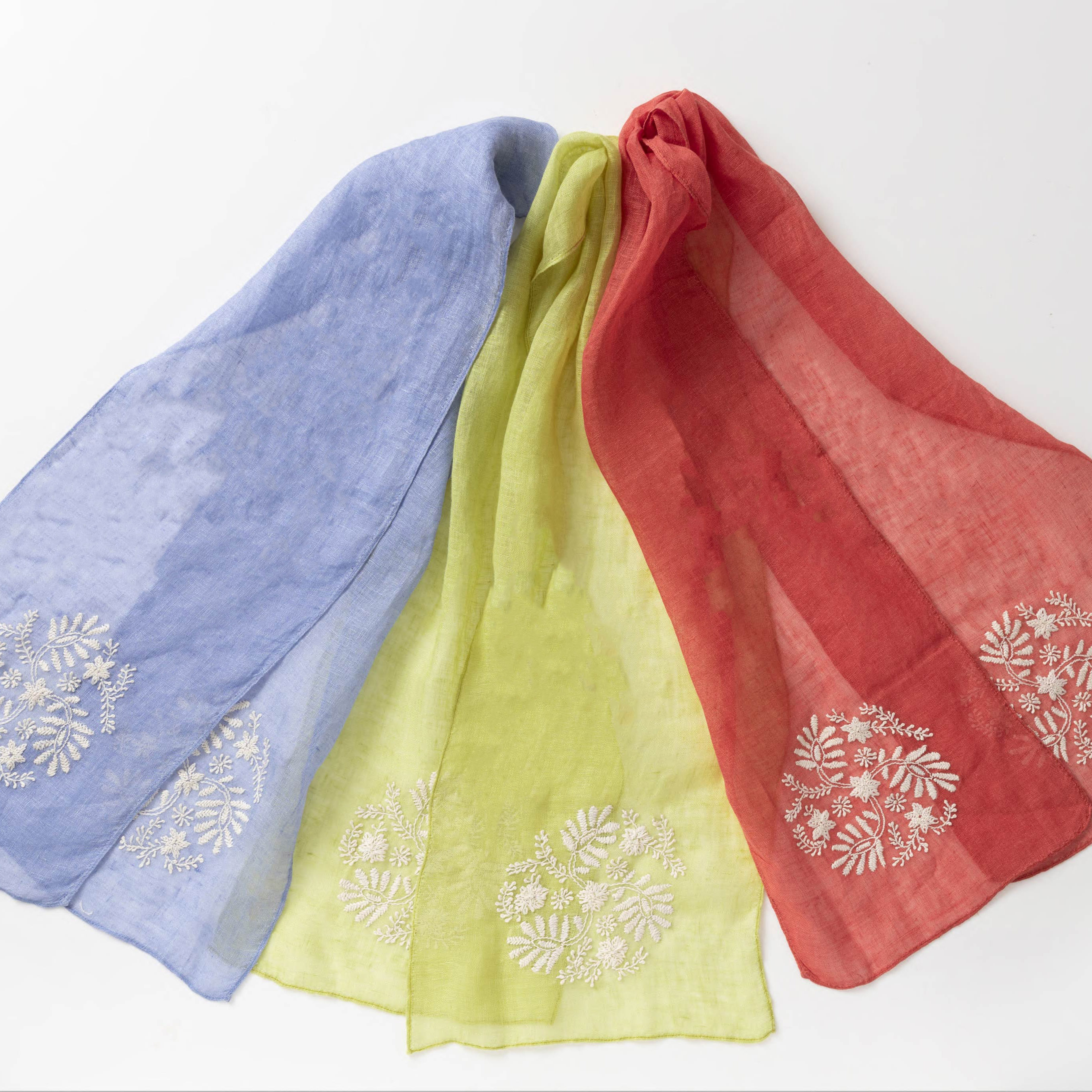 花柄ハンド刺繍ショール