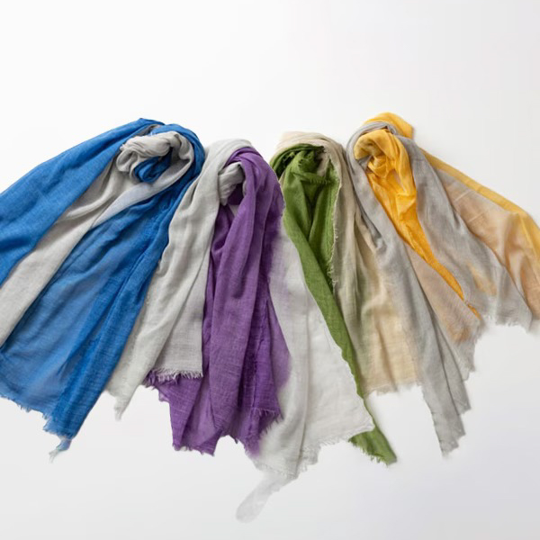 コットンバイカラー大判ショール