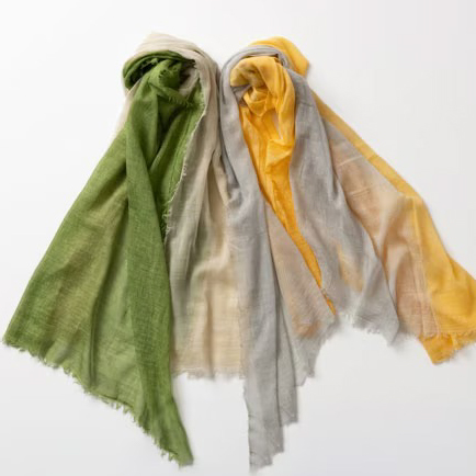 コットンバイカラー大判ショール