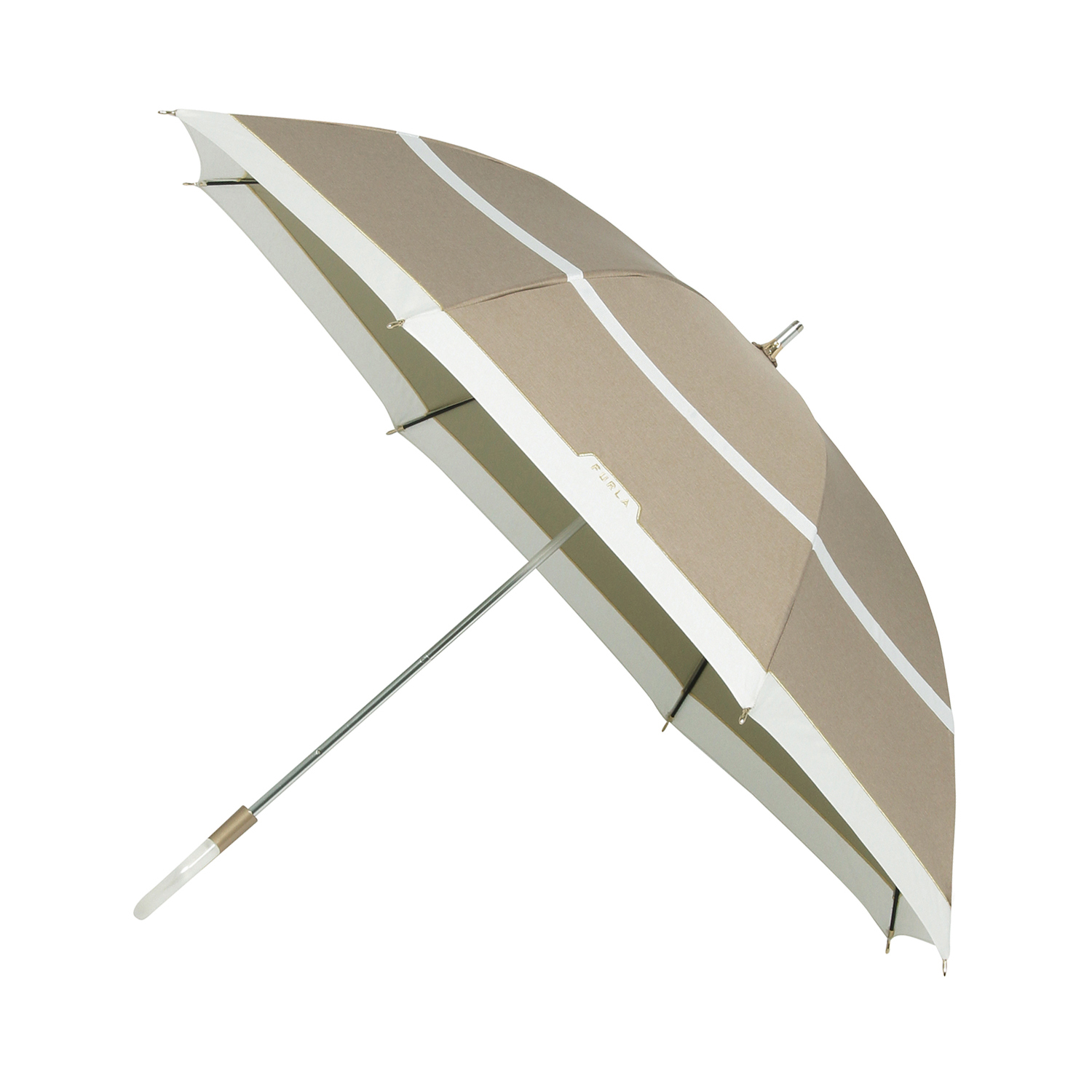 シャンブレー切り継ぎグログラン晴雨兼日傘＜遮光100％＞