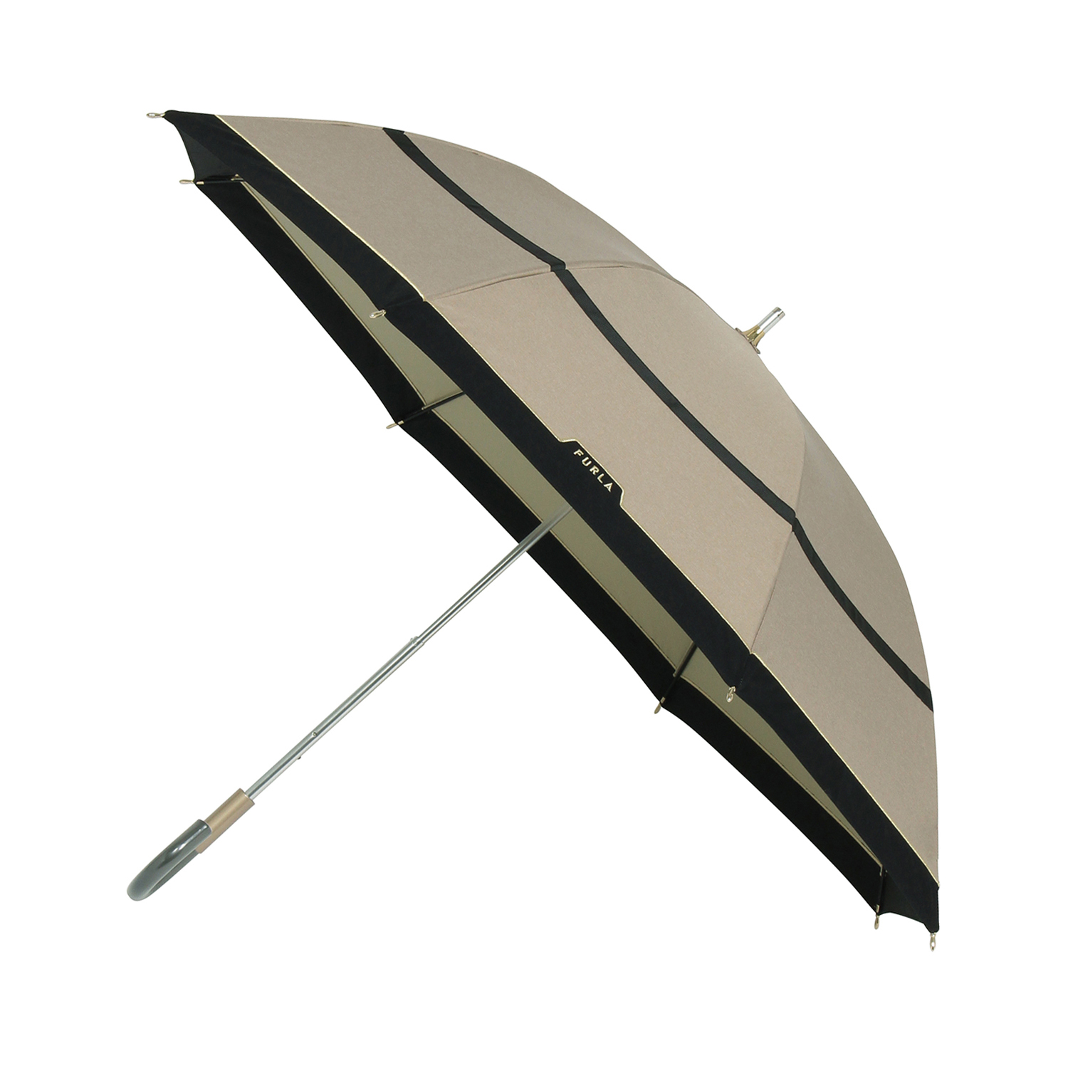 シャンブレー切り継ぎグログラン晴雨兼日傘＜遮光100％＞