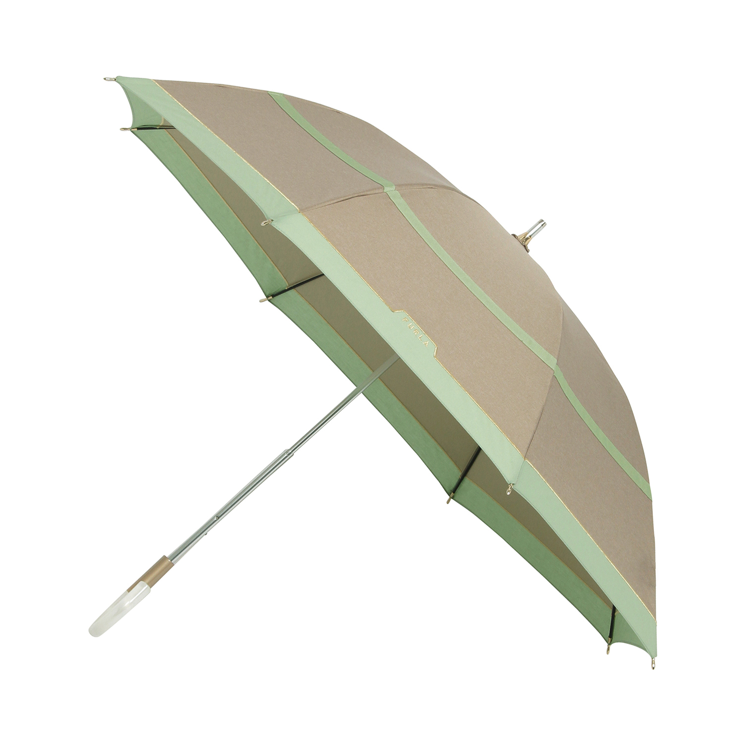 シャンブレー切り継ぎグログラン晴雨兼日傘＜遮光100％＞