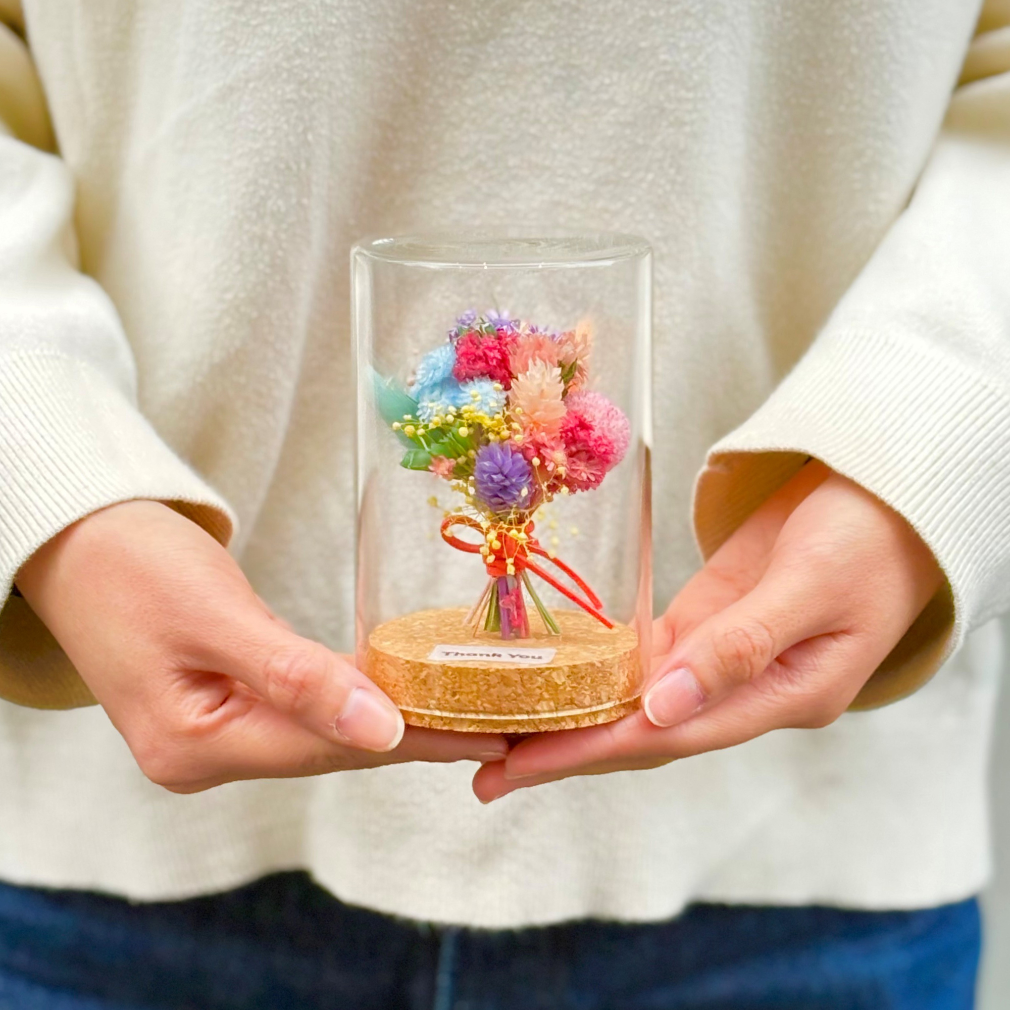 【母の日限定】ガラスドーム・プリザーブドブーケ