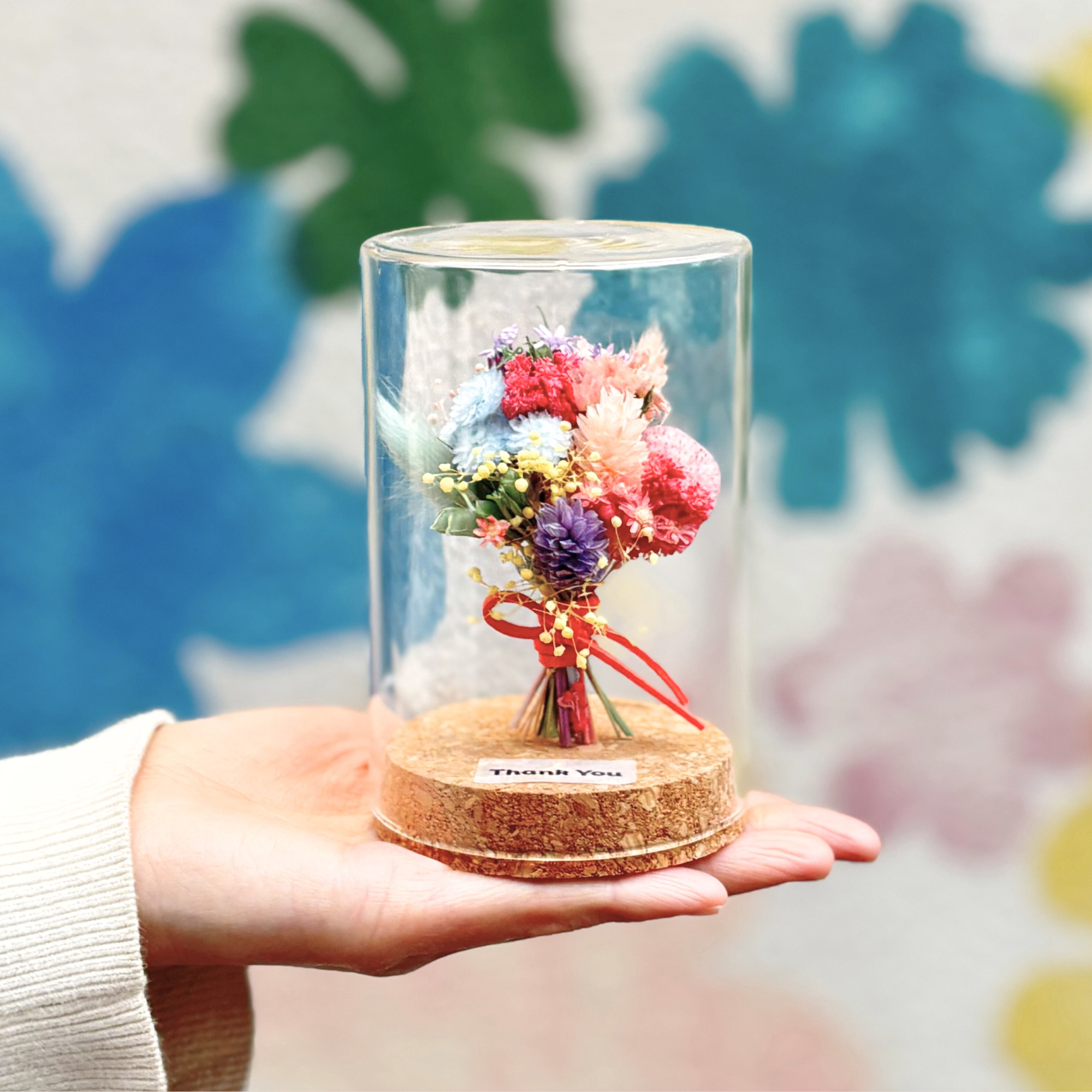 【母の日限定】ガラスドーム・プリザーブドブーケ
