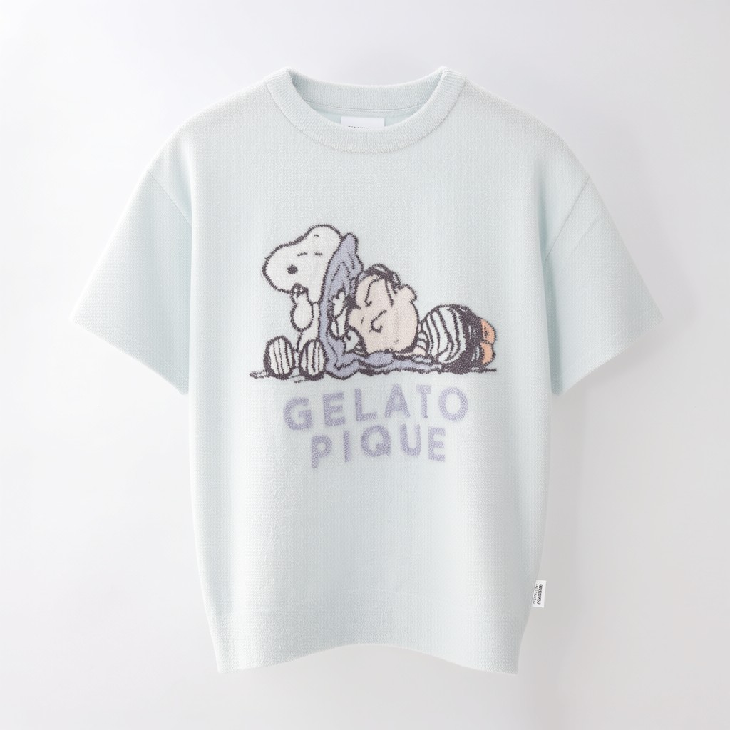 【WOMEN】【PEANUTS】スムーズィーJQDプルオーバー&ボーダーショートパンツ