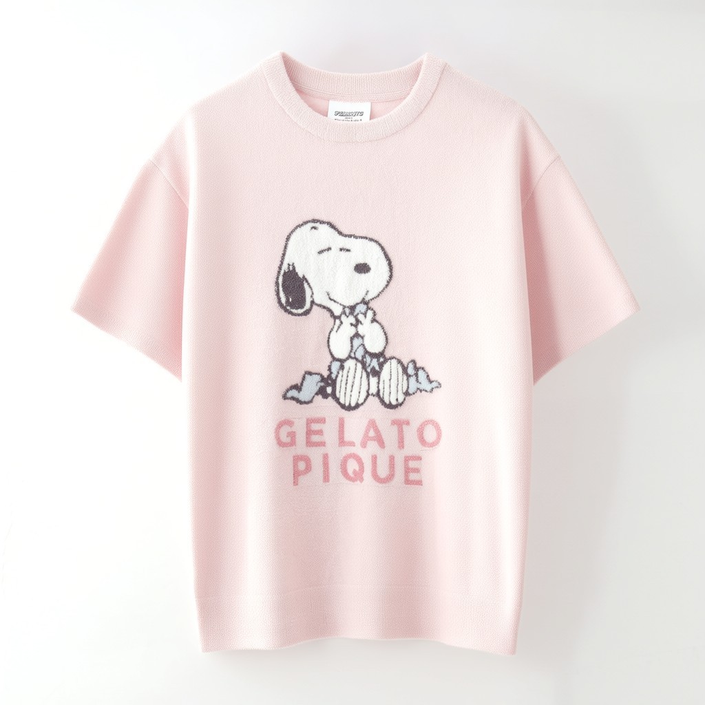 【WOMEN】【PEANUTS】スムーズィーJQDプルオーバー&ボーダーショートパンツ