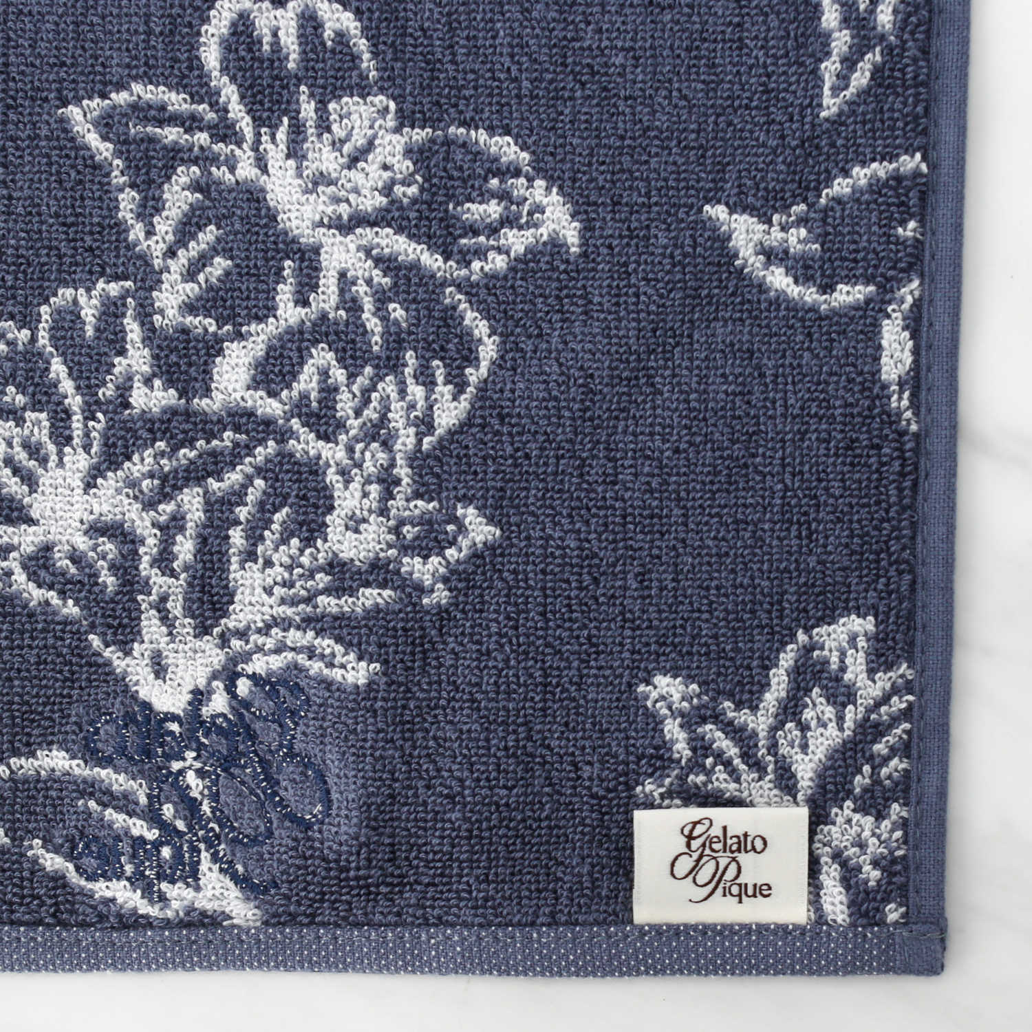 【WOMEN】【母の日】トリムラインミラー&フラワーハンドタオル