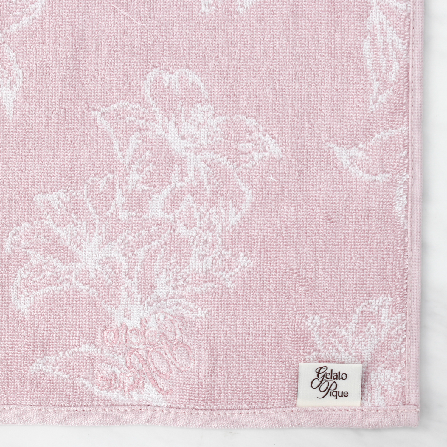 【WOMEN】【母の日】トリムラインミラー&フラワーハンドタオル