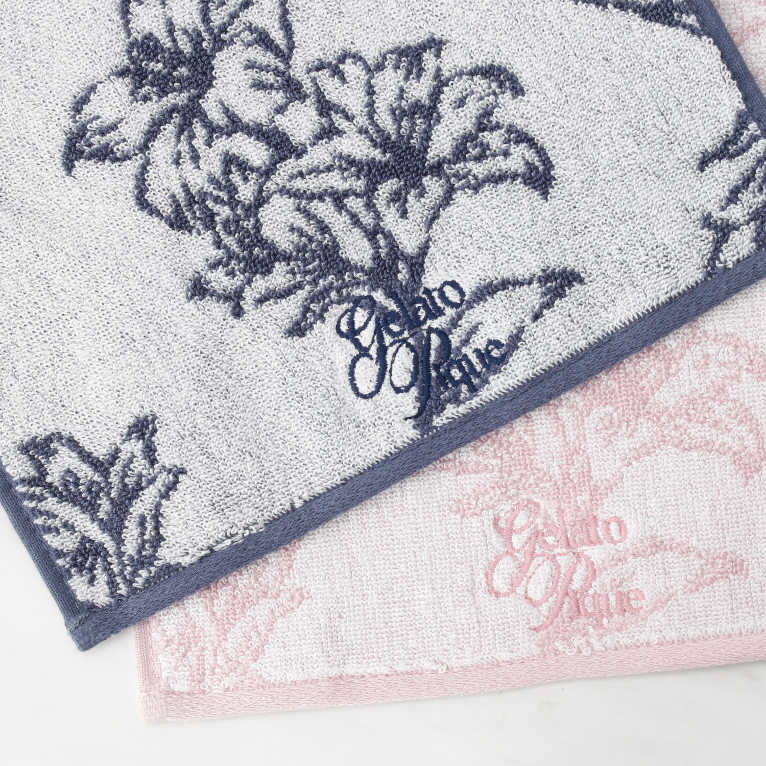 【WOMEN】【母の日】トリムラインミラー&フラワーハンドタオル