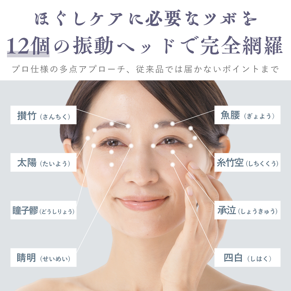 目元ケア 目元のご褒美スパ 温熱＆振動のアイマッサージャー