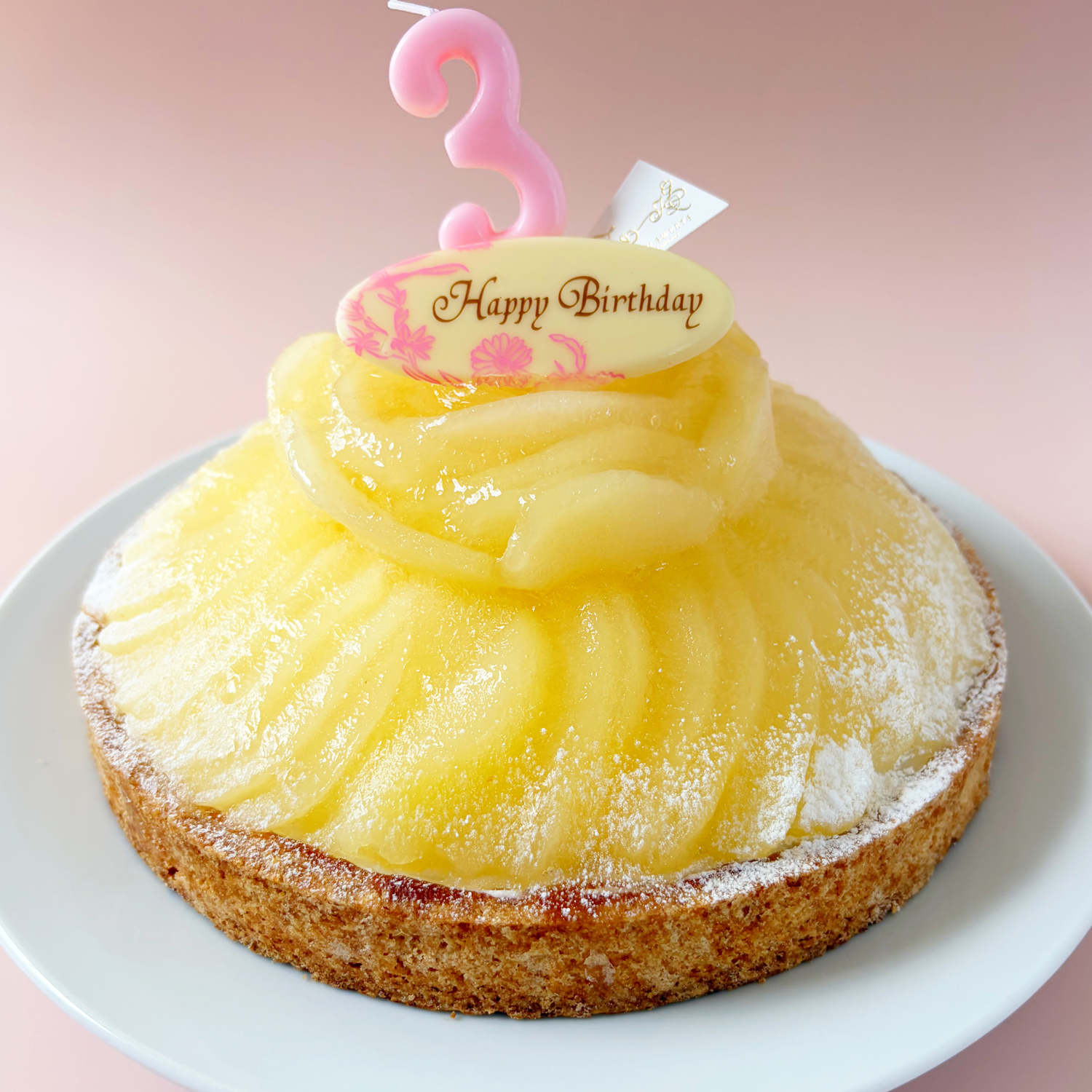 バースデー専用 プレート付き ラフランスチーズタルト